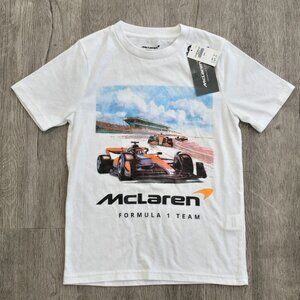 McLaren NWT Formula 1 Team Graphic Kids T-Shirt Size 9/10 racecar shirt summer